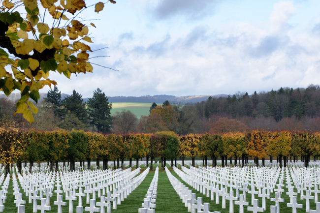 Photograph of Meuse-Argonne American Cemetery, Veterans Day 2015.